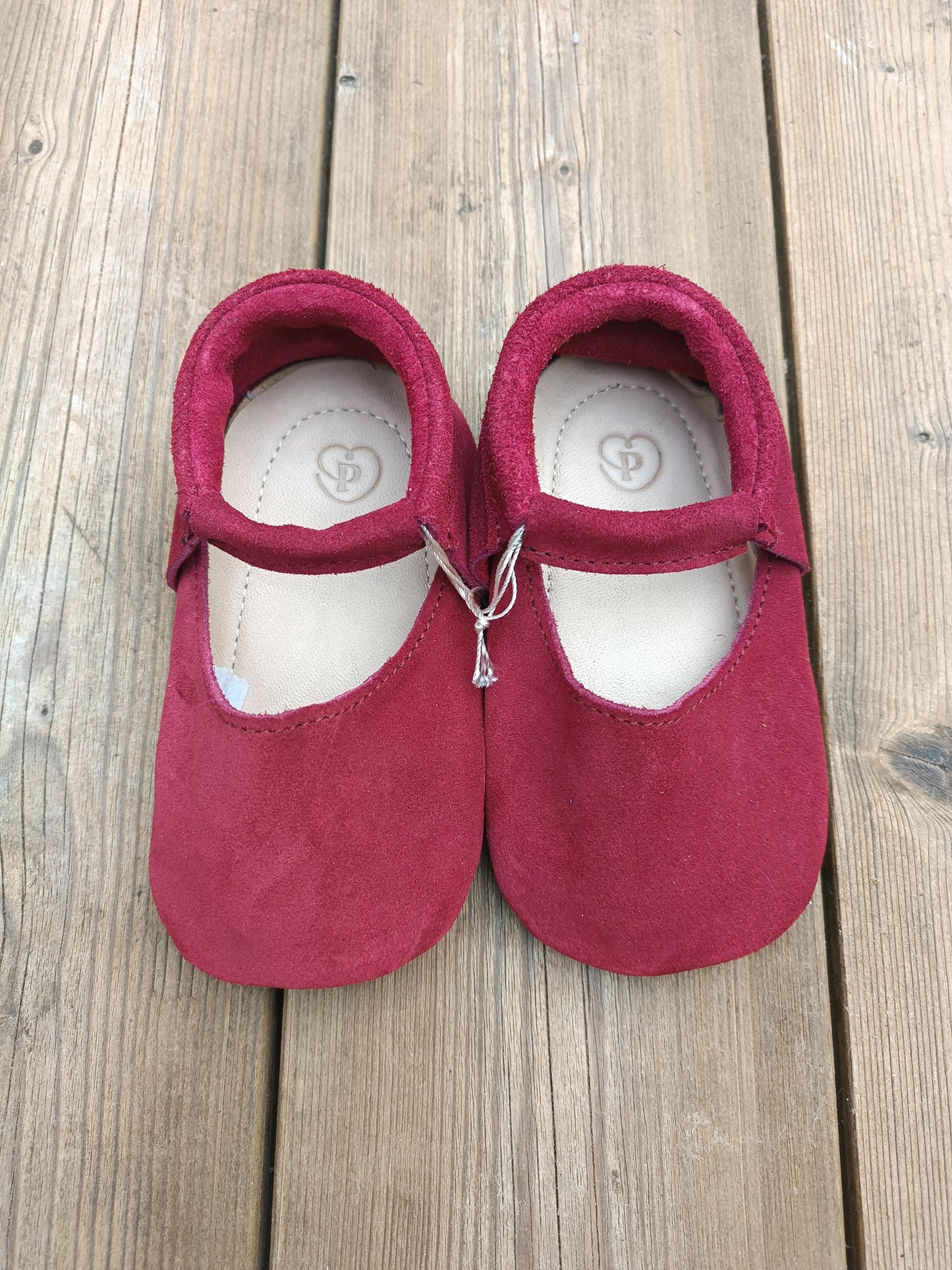 Merceditas en Piel nobuk Bordeux