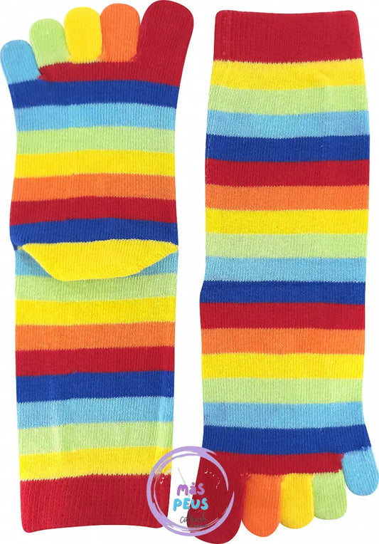 Calcetines Dedos Arcoiris