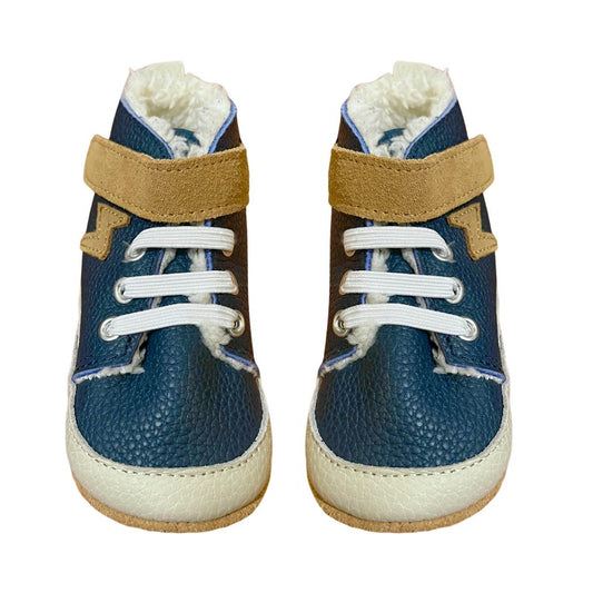 Zapatillas rayo con borreguito