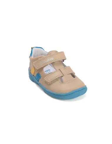 Sandalias de Piel Beige