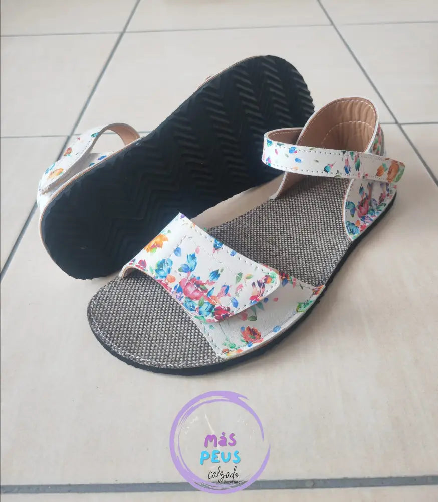 Sandalias Flores Artesanales 4mm