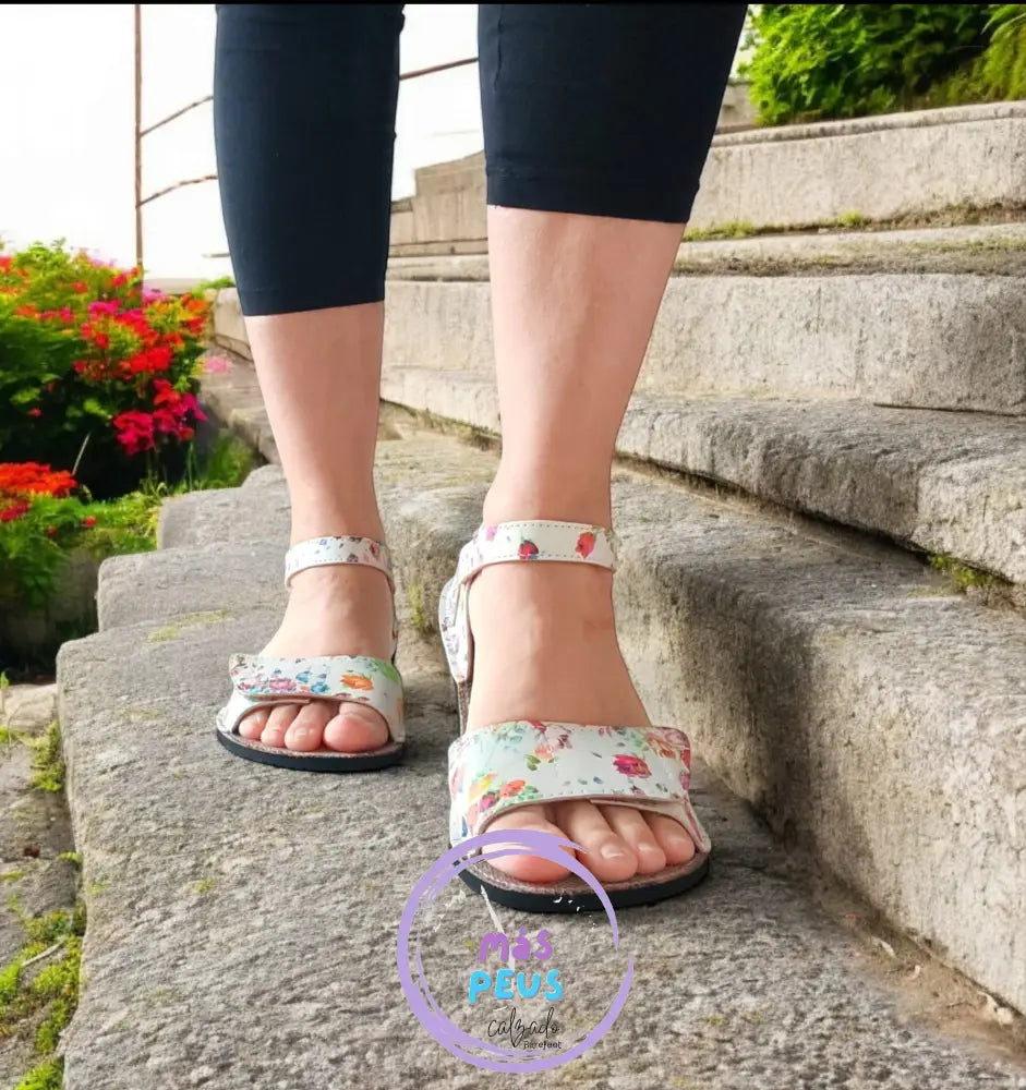 Sandalias Flores Artesanales 4mm
