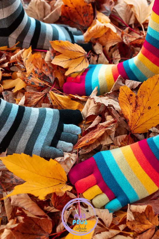 Calcetines Dedos Arcoiris