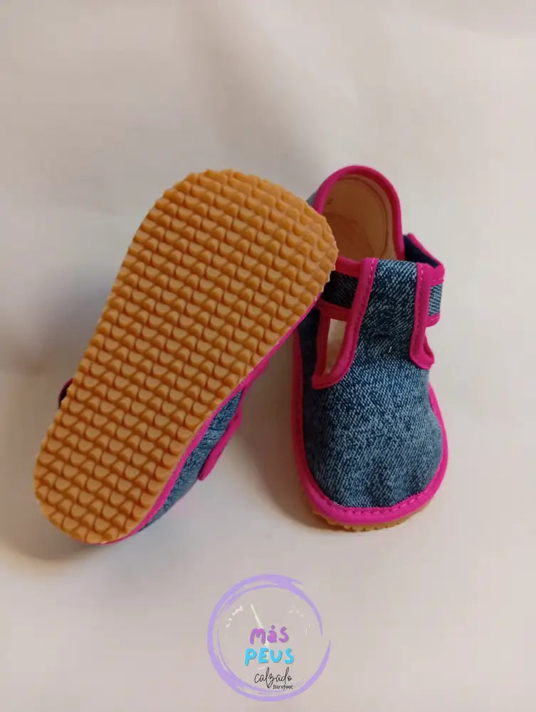 Pepitos Lona vaquero/fucsia