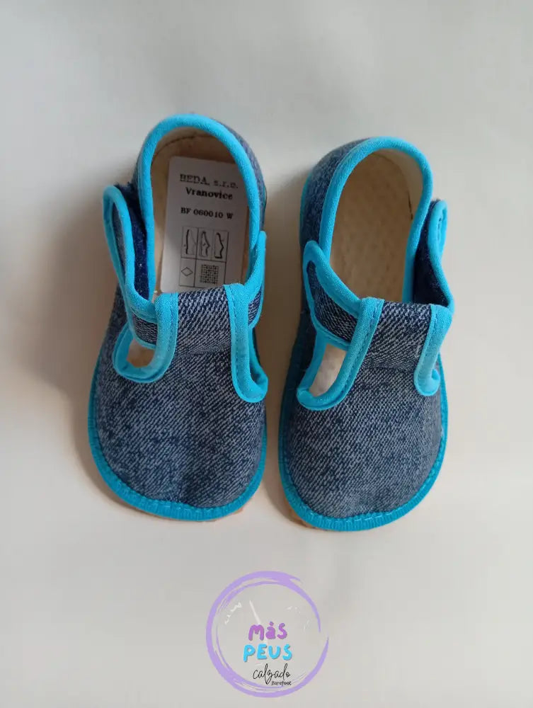 Pepitos Lona vaquero/turquesa