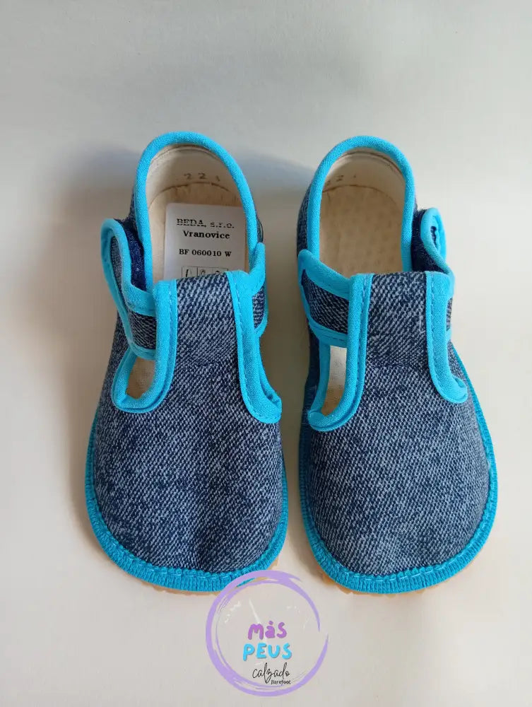 Pepitos Lona vaquero/turquesa