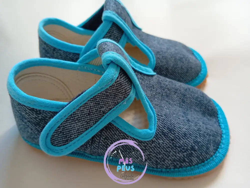 Pepitos Lona vaquero/turquesa