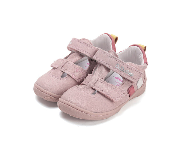 Sandalias de Piel Rosa