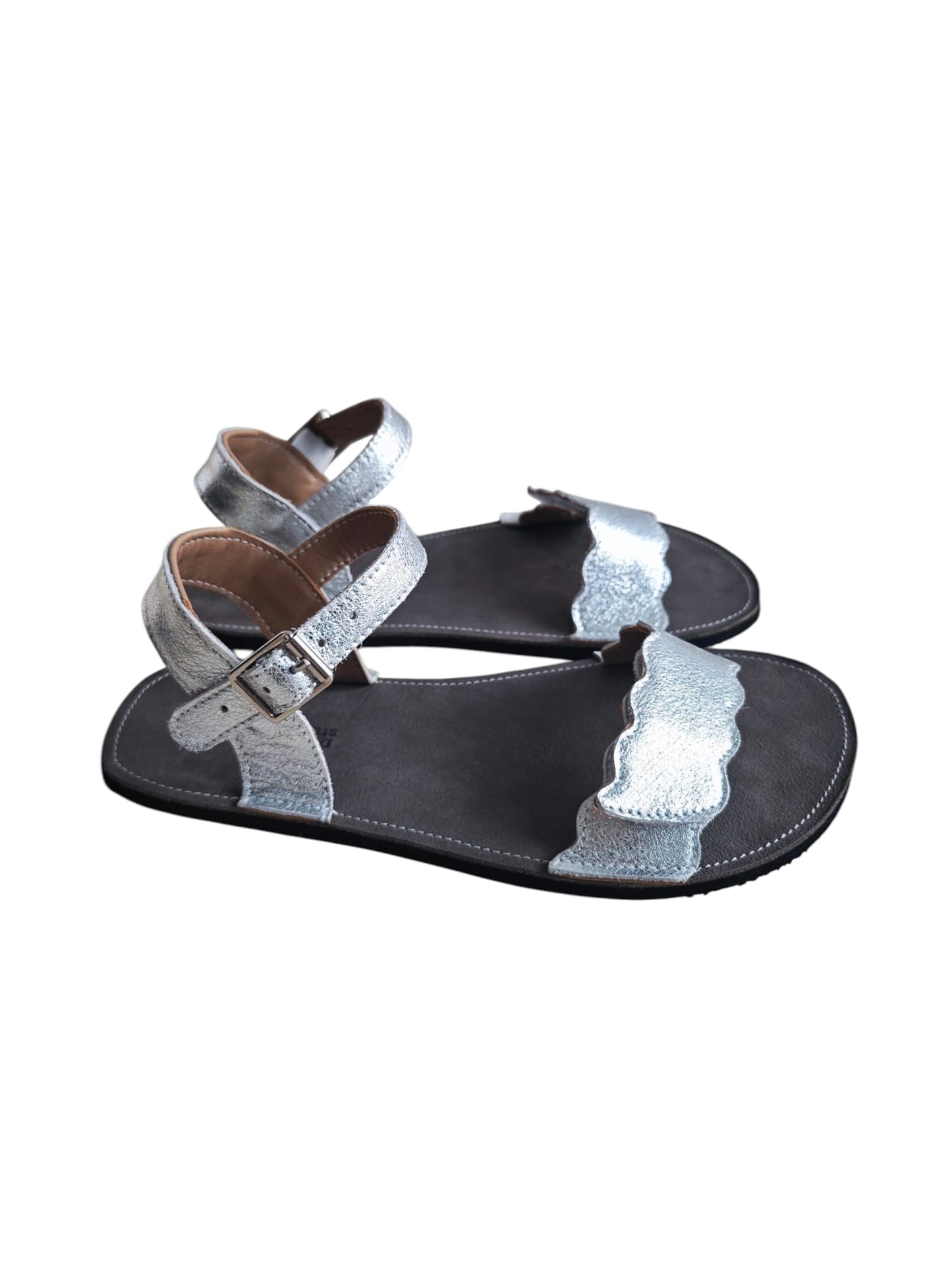 Sandalias wide silver