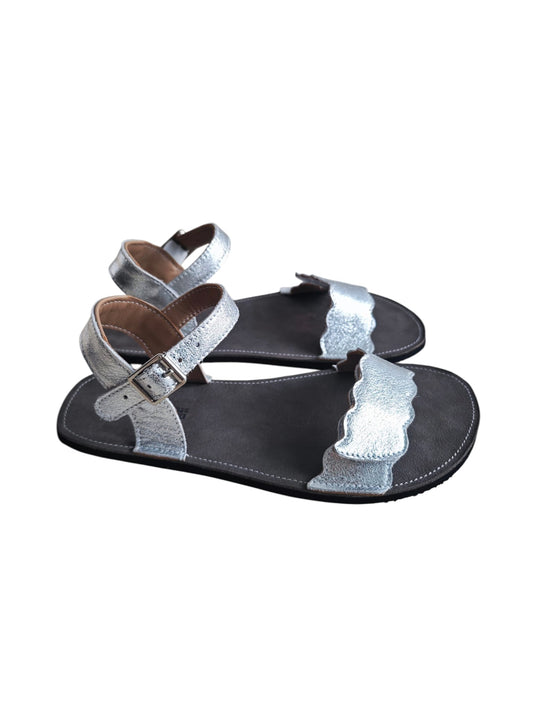 Sandalias wide silver