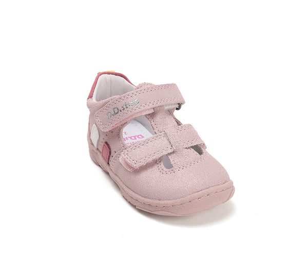 Sandalias de Piel Rosa